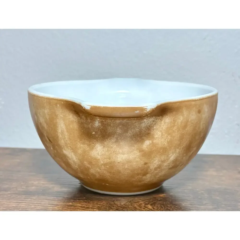 Vintage Pyrex Town & Country 441 Brown Cinderella Bowl 1-1/2 Pint- Restored